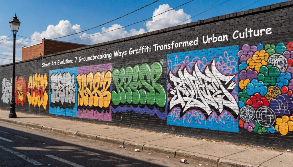 Street Art Evolution: 7 Groundbreaking Ways Graffiti Transformed Urban Culture